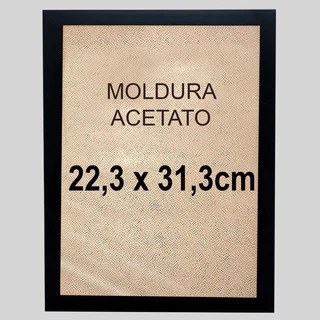 Moldura Quadro Com Acrílico 22,3x31,3cm