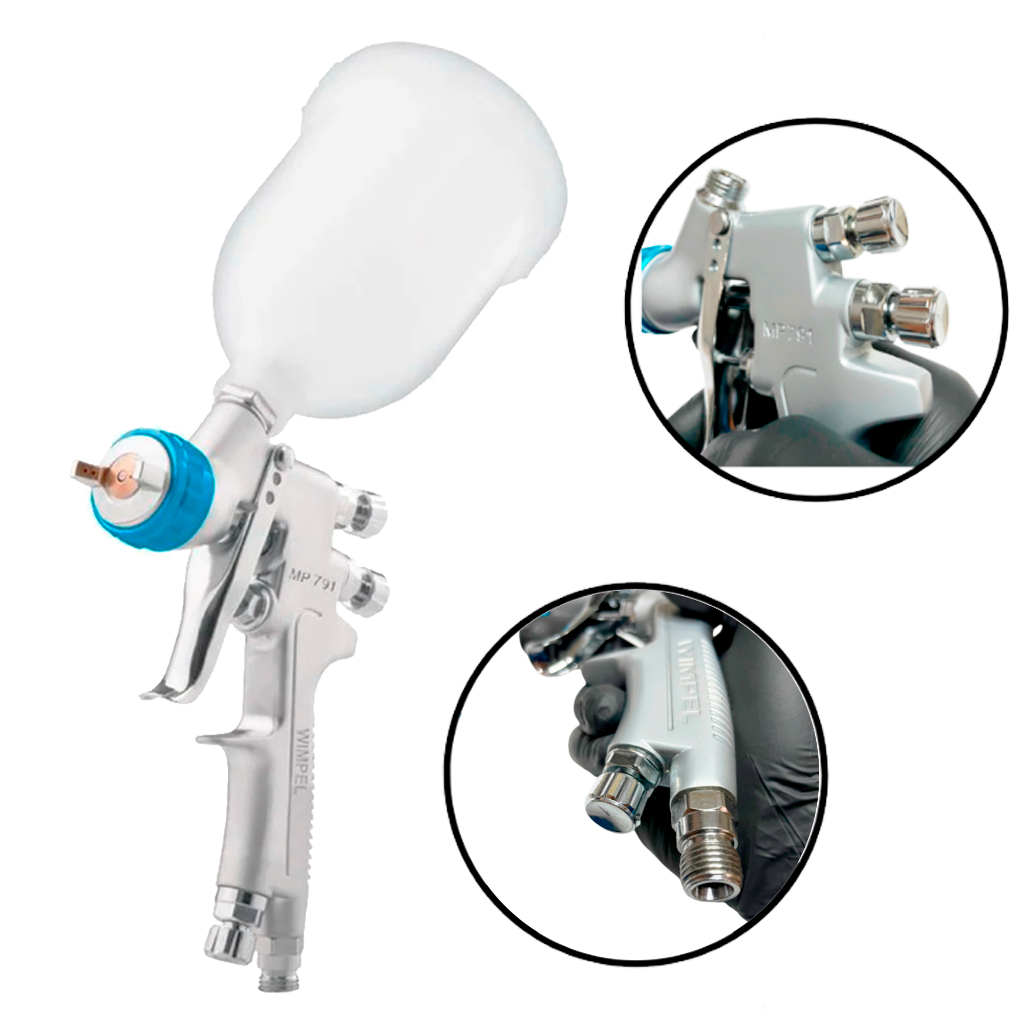 Pistola de Pintura Profissional Automotiva por Gravidade Wimpel MP-791 ...