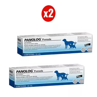 Kit 2 Panolog 15ml Pomada Auricular para Cães e Gatos Elanco em Oferta na Shopee