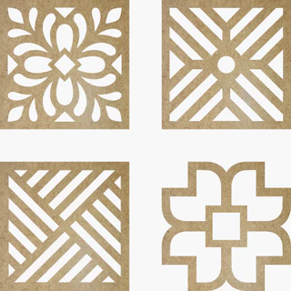 Kit 42 Placas Painel Elemento Vazado Cobogo Mdf Cru 20cm
