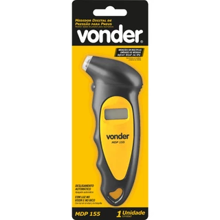 Medidor Calibrador Portátil Pneu Carro Moto Recarregável Vonder