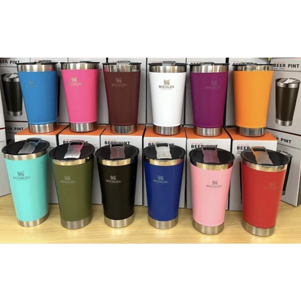 Copo Térmico Stnly bebida 473ml Aço Inox Copo Térmico Com Tampa e abridor de garrafa