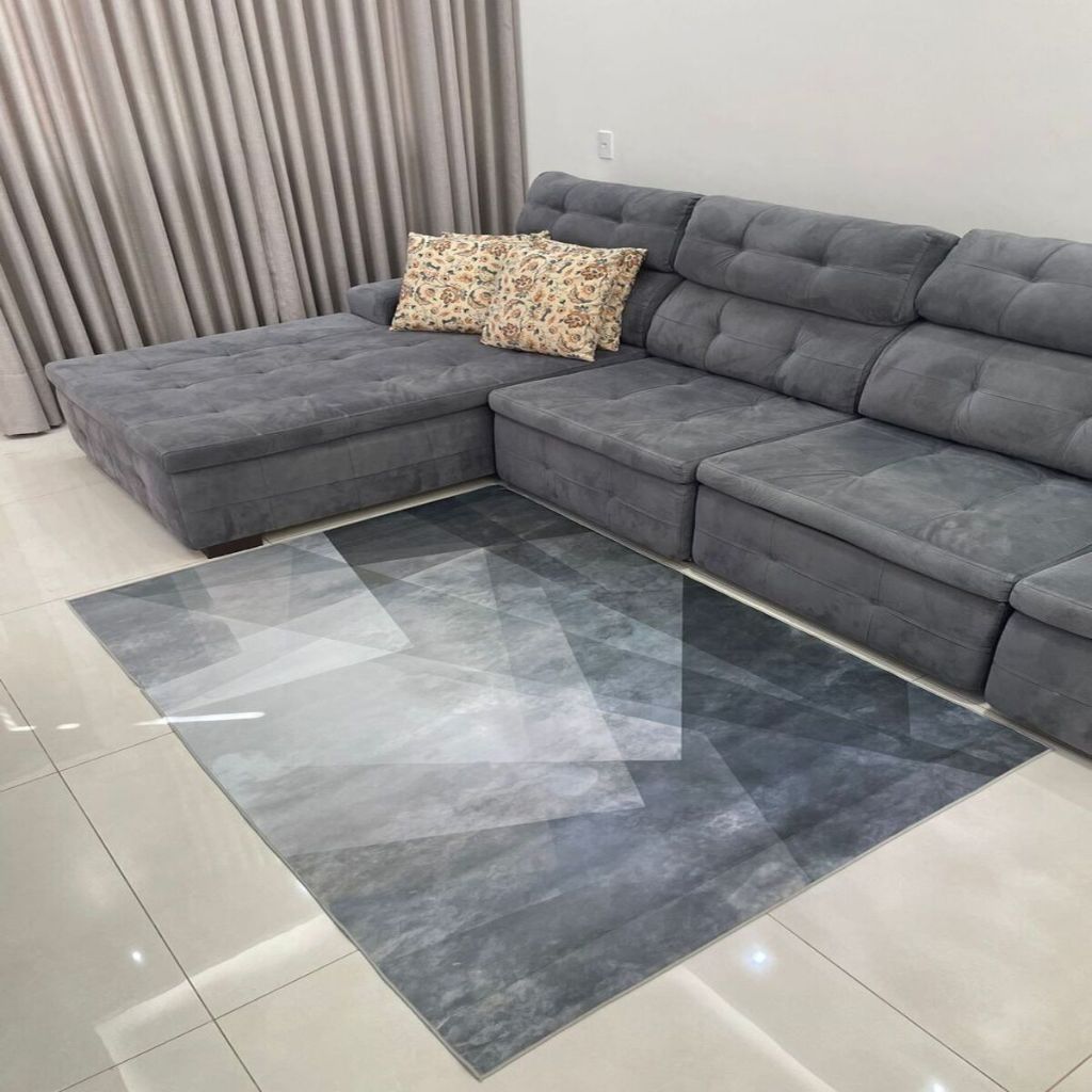 Tapete Sala 2,00 X 1,40 Mt Veludo Macio Antiderrapante