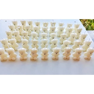Mini velas em formato de ursinho com essência