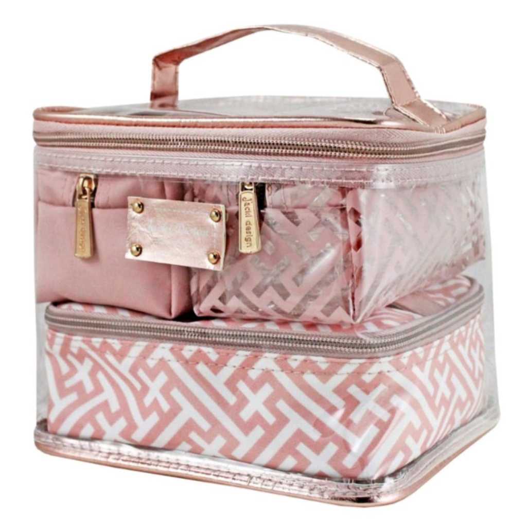 Necessaire Diamantes Feminina Viagem 4 Peças - Jacki Design ABC17381