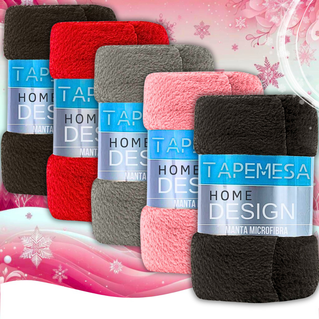 Coberta Manta Microfibra Para Casal 1,80 x 2,00 Quentinhas Várias Cores