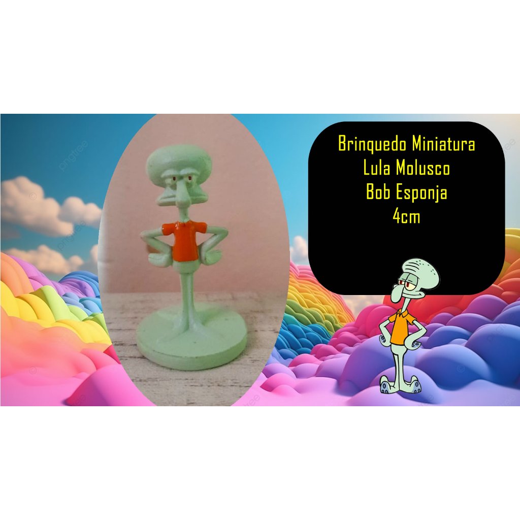 Brinquedo Miniatura Lula Molusco Bob Esponja | Shopee Brasil
