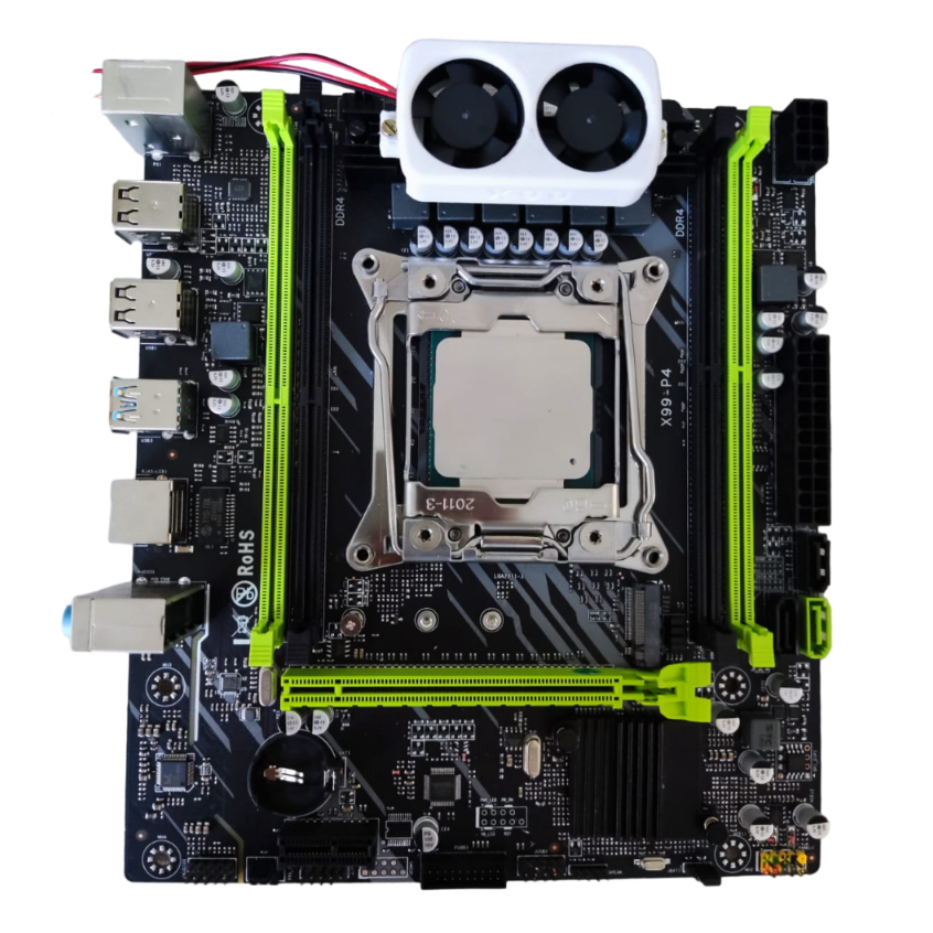 Suporte de Dissipação Ativa com 2 Fans para Placa Mãe X99 P4