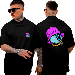 Camiseta Oversized Larga Moda Masculina Streetwere Style Urban Eye