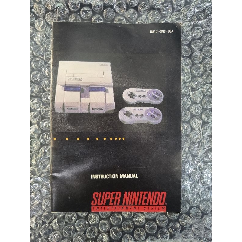 Manual original de instruções Super Nintendo | Shopee Brasil