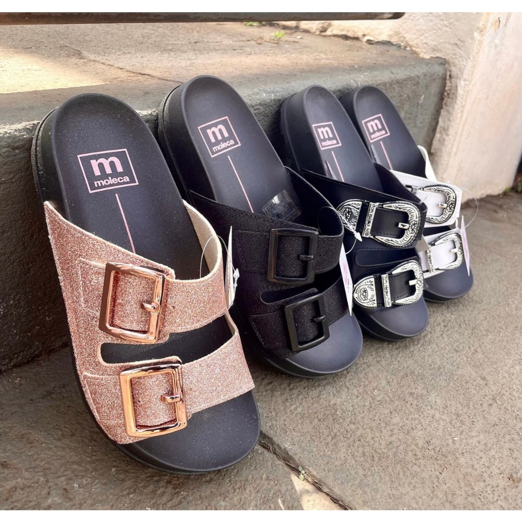 ORIGINAL Papete Fivela Sandalia Feminina Moleca Slide Birken