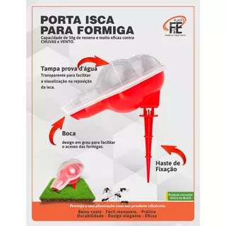porta isca para formiga c/2 unidades