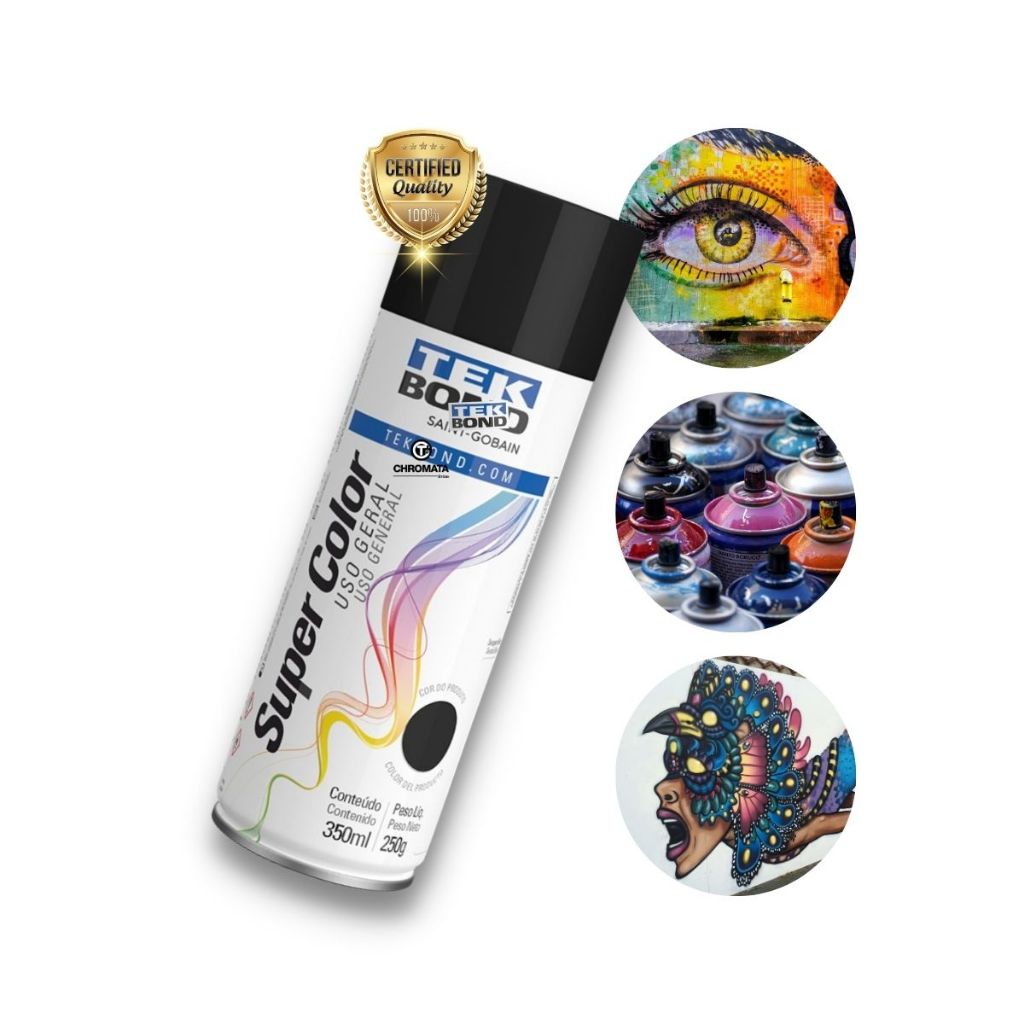 Tinta Spray Tekbond Uso Geral Multiuso 350ml Premium - Cores