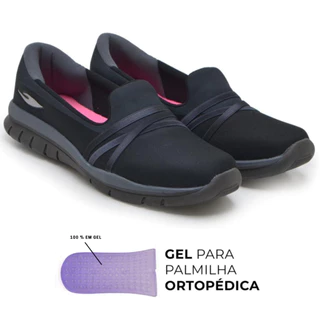 Tênis Sapatilha Ortopédica Feminina Caminhada Macia Leve