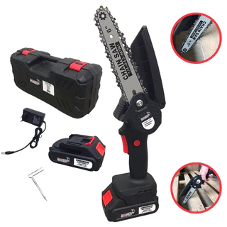 Mini Motosserra 21V Com 2 Baterias- Importway