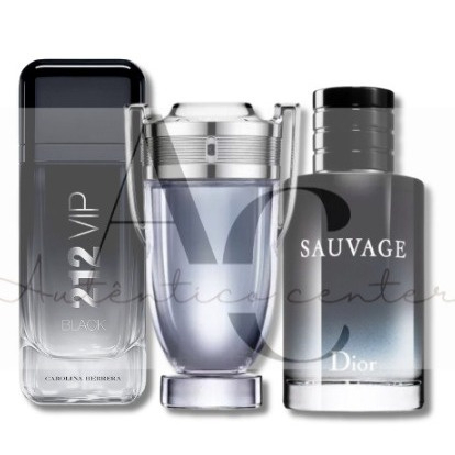 SUPER KIT 3 PERFUMES MASCULINOS TOP DE LINHA - ENVIO IMEDIATO