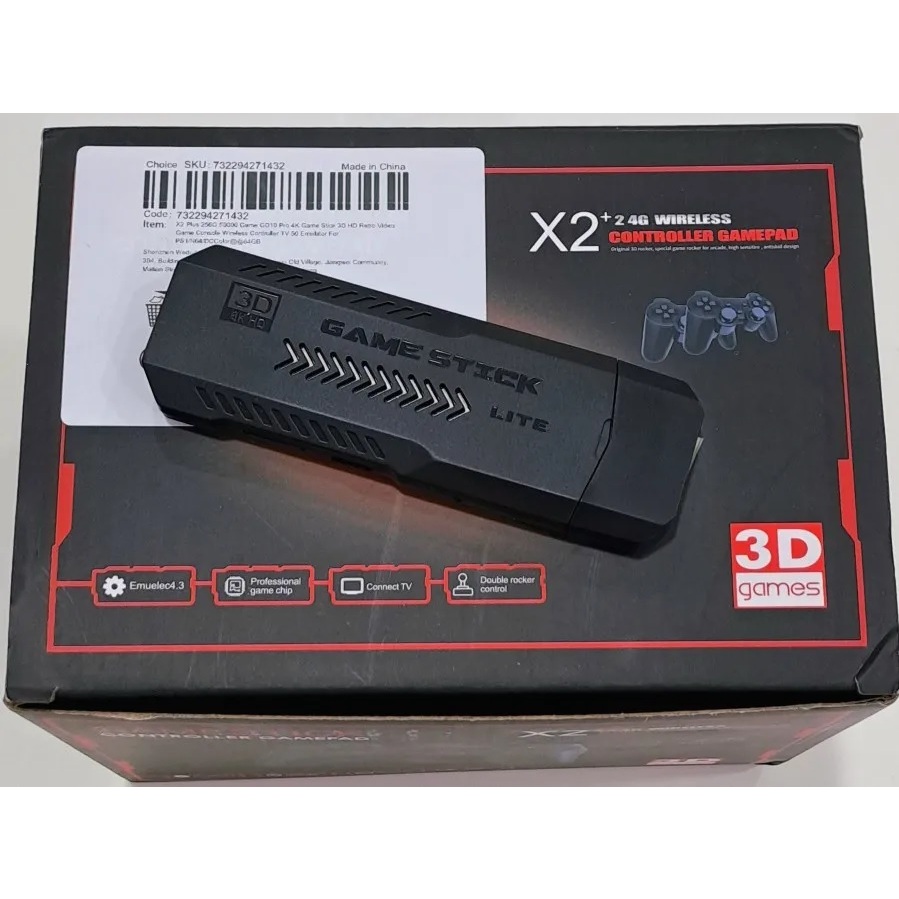 Vídeo Game Stick GD10 X2 Plus 64GB 4K Retro HDMI MAME/Playstation