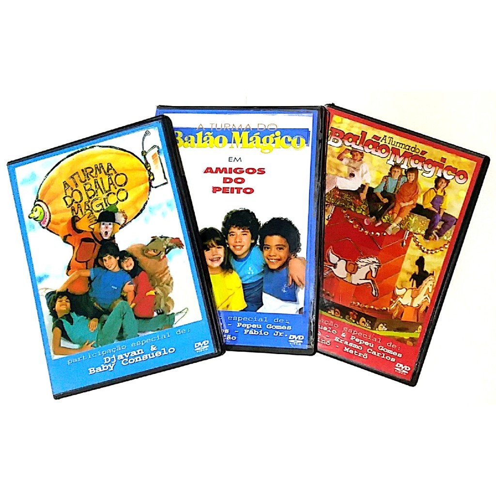DVD A Turma do Balão Mágico - Vol. 1 (1982 e 1983), Vol. 2 (1984), Vol ...