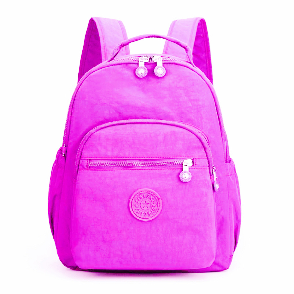 Fashion Women's Small Backpack Girls Solidcolor Zipper Bolsa Feminina Casual Student Mini Schoolbag Travel Bag