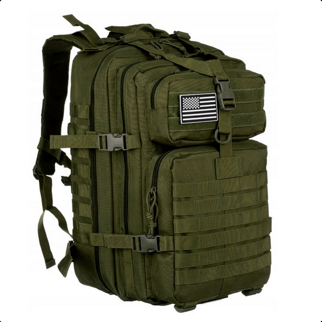 Mochila Tática 50L HIPERMEÁVEL + Patch de presente