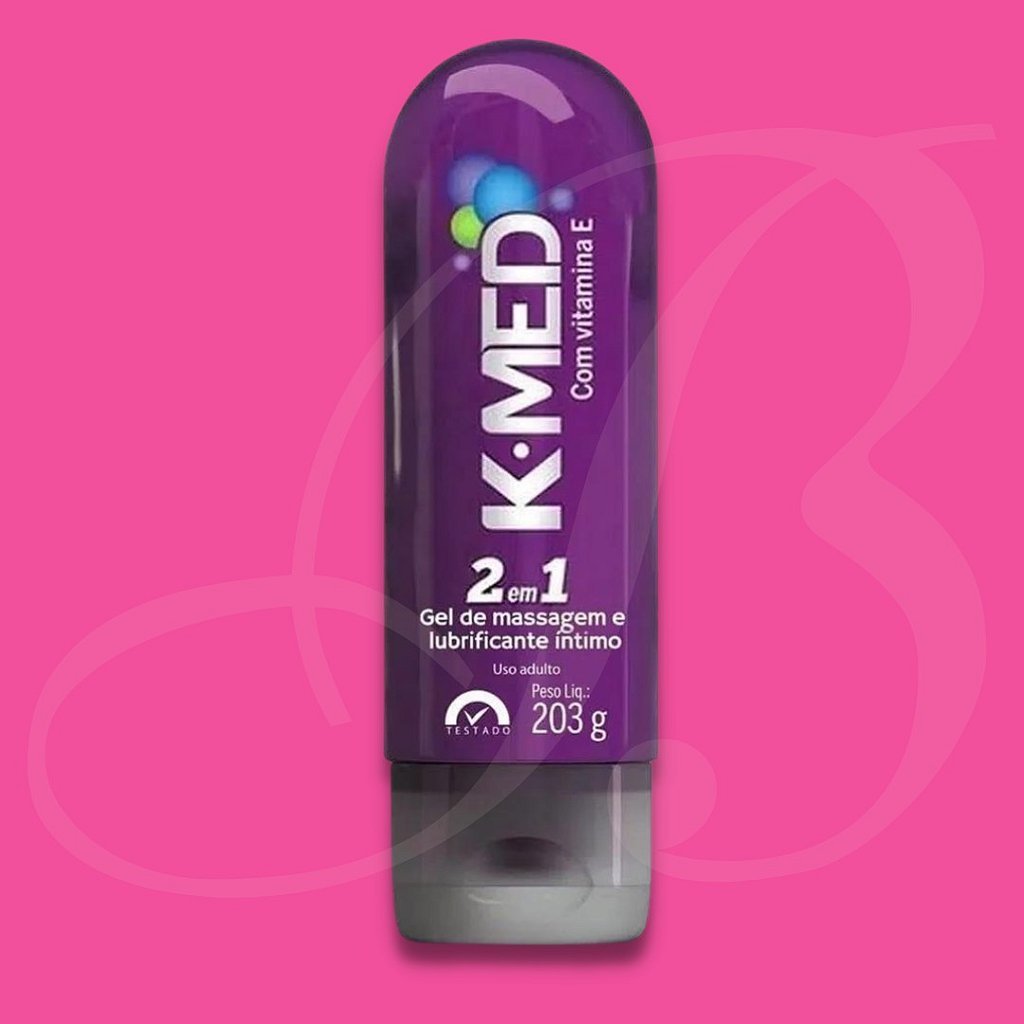 Gel de Massagem e Lubrificante K-Med 2 em 1 Gel lubrificante Íntimo ...