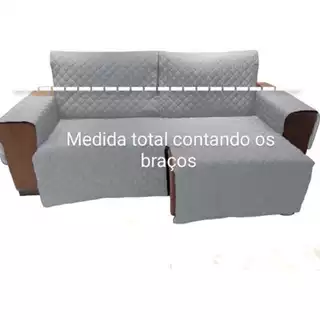 Protetor de sofá 2.10 2 módulos retrátil e reclinável (contando com os braços) Exclusivo de Luxo