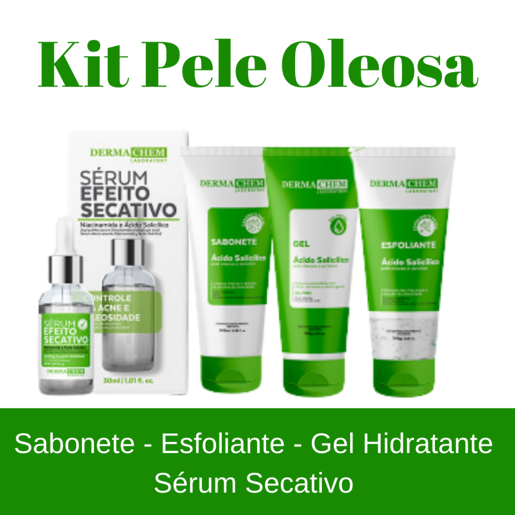 Kit Skin care cuidados diarios para pele Oleosas com acnes cravos e ...