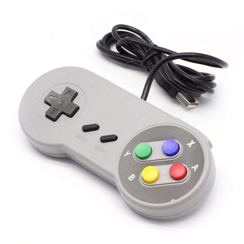 Controle Usb Joystick Super Nintendo Snes Jogos Emulador Pc Mac ...