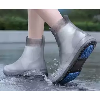 Galocha Capa Motoqueiro Chuva Impermeável Silicone -Capa de Chuva Para os Pés