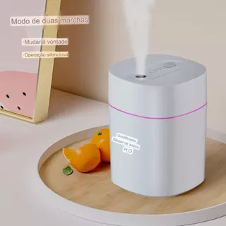 Mini e leve umidificador Umidificador De Ar Ultrassônico 200ML Escritório ​Aromatizador Usb Com Bico Duplo Portátil Led De Ambiente Climatizador mini umidificador