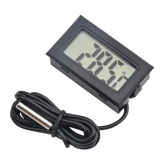 Termômetro Digital Com Sonda tela lcd para Aquário / Geladeira