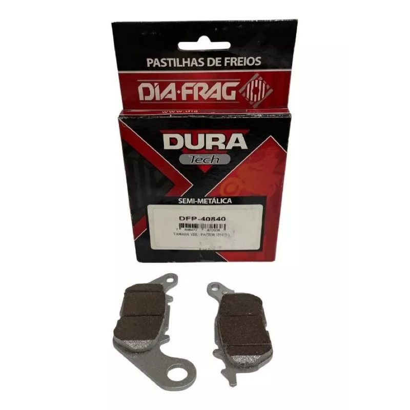 Pastilha De Freio Yamaha Ybr Factor/ Fazer 150 Dianteira Diafrag