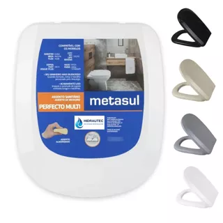 Assento Sanitário Tampa Vaso Almofadado Quadrado Icasa Sabatini 6LPF Perfecto