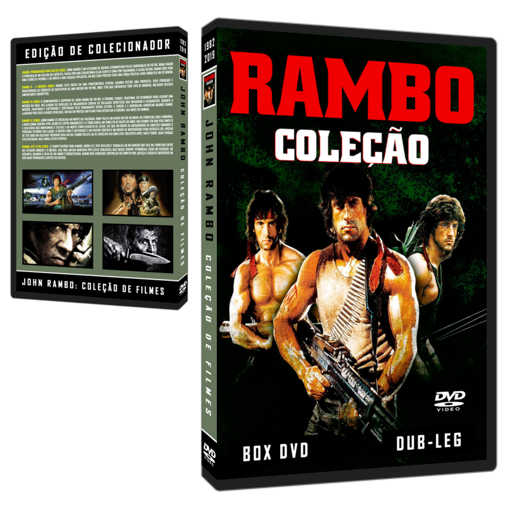 Rambo - Coleção de Filmes em DVD | Shopee Brasil