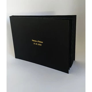 Caderno/Álbum scrapbook folhas pretas(personalizado)