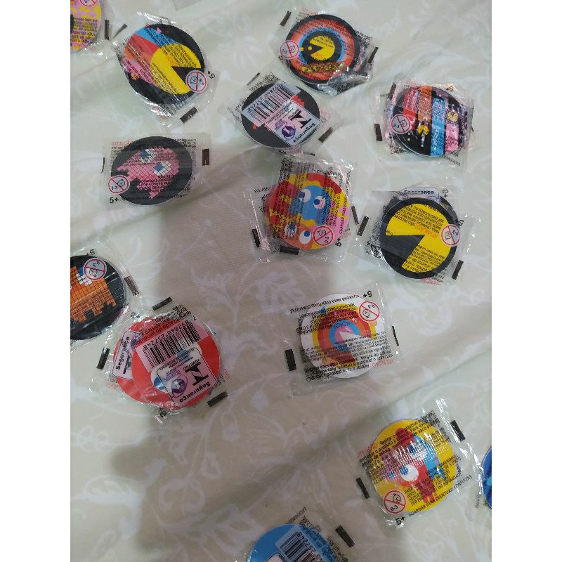 Tazos Pacman Lacrados Complete sua Coleção