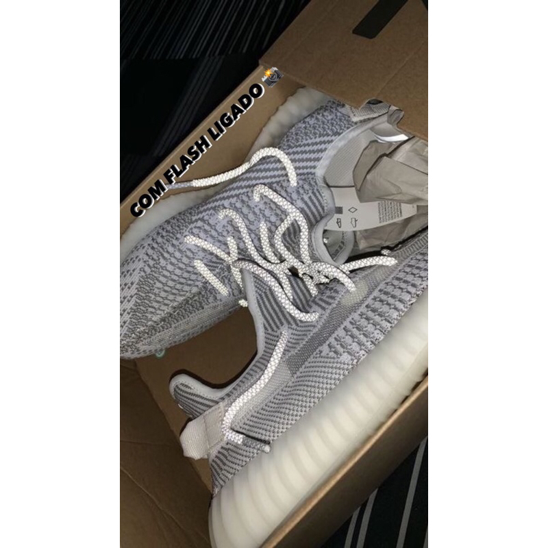 Tênis Masculino Yeezy Boost 350 Static Refletivo YZ 350 Boost