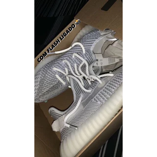 Tênis Masculino Yeezy Boost 350 Static Refletivo YZ 350 Boost