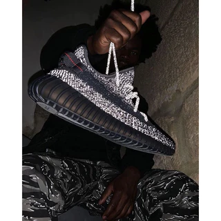 Tênis Masculino Yeezy Boost 350 Preto Refletivo YZ 350 Boost
