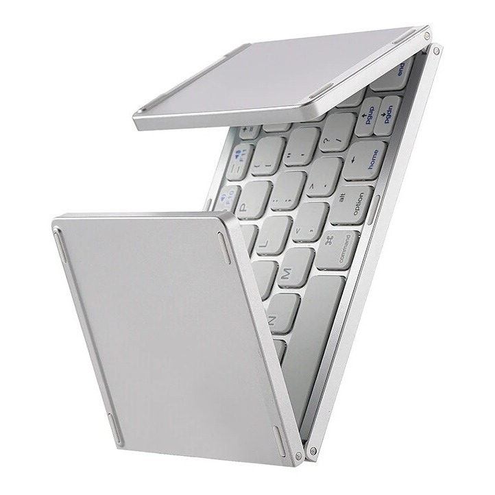 Mini Teclado Touch Dobrável Bluetooth Para Celular E Tablet