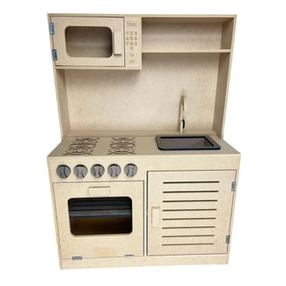 Cozinha Infantil Brinquedo Criança Completa Fogão Mdf