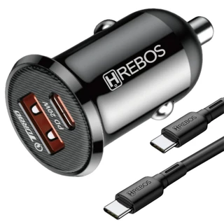 Carregador Celular Smartphone Carro Automotivo Tomada USB Veicular Rápido Turbo 38w Dupla Saída USB C Type C Completo Com Cabo Tipo C