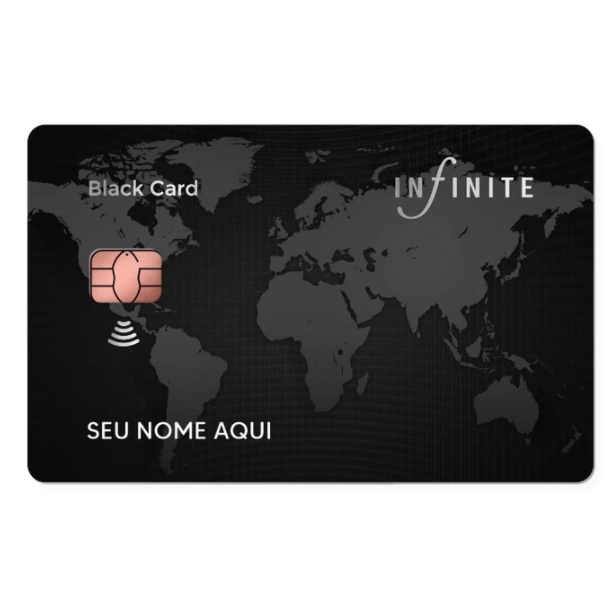 Adesivo de Cartão Crédito ou Débito Infinite + Seu Nome