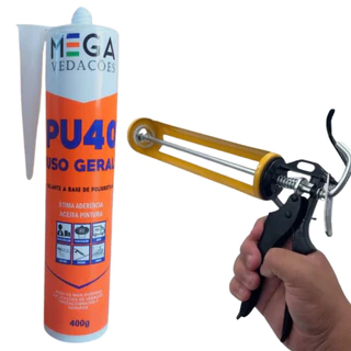 Pu40 Cola Pu com Aplicador para Calhas, Rufos, Placas 3D Mega Vedações Selante Para Construção Civil e Indústria