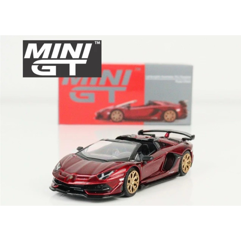 Mini GT MGT00506 506 1/64 LAMBORGHINI AVENTADOR SVJ ROADSTER ROSSO ...