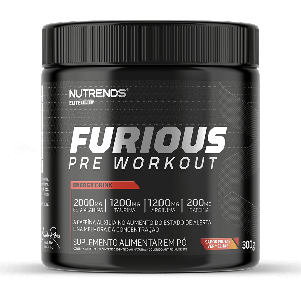 Pre Treino Furious 300g - Importado - Nutrends