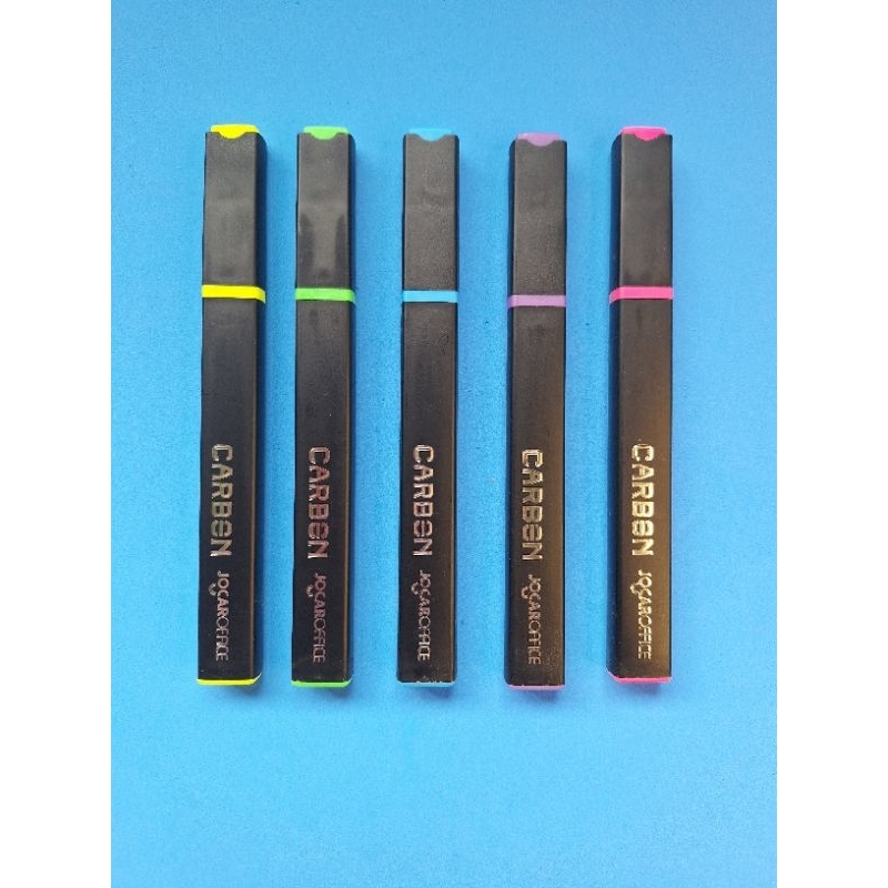 Marca texto Jocar Office Carbon, com 4 cores. | Shopee Brasil