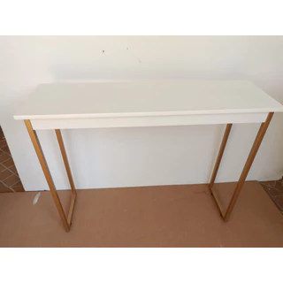 APARADOR ESTILO INDUSTRIAL com tampo MDF 15mm BRANCO e pés de metalon