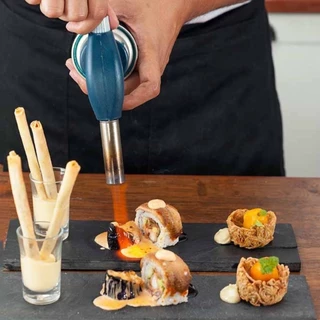 Maçarico Culinário Portátil de Cozinha Multiuso Manual com Controle de Chama Gourmet
