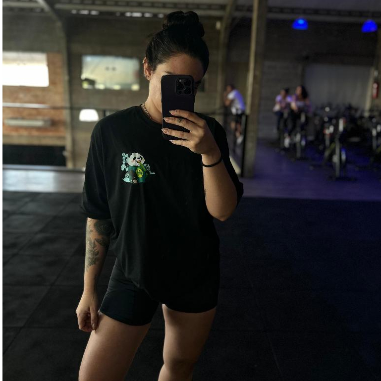 Camiseta OverSized Feminina Treino Academia Camisa Larga | Shopee Brasil